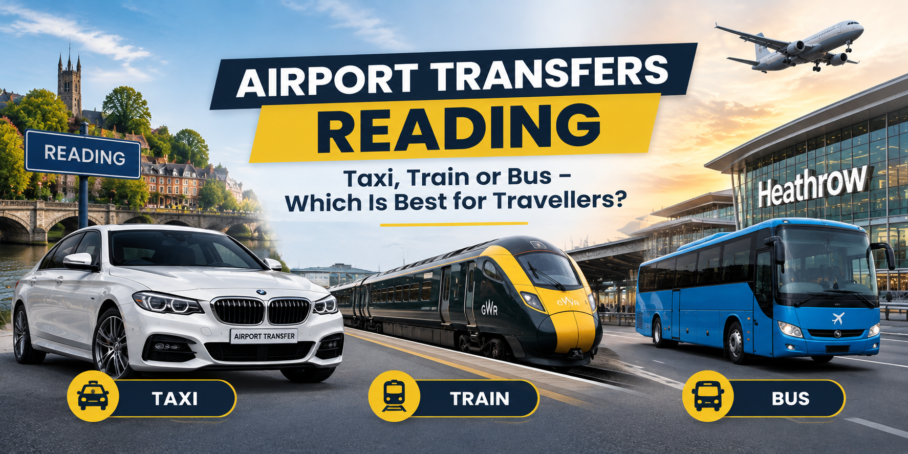 You are currently viewing Airport Transfers Reading: Taxi, Train or Bus – Which Is Best for Travellers?